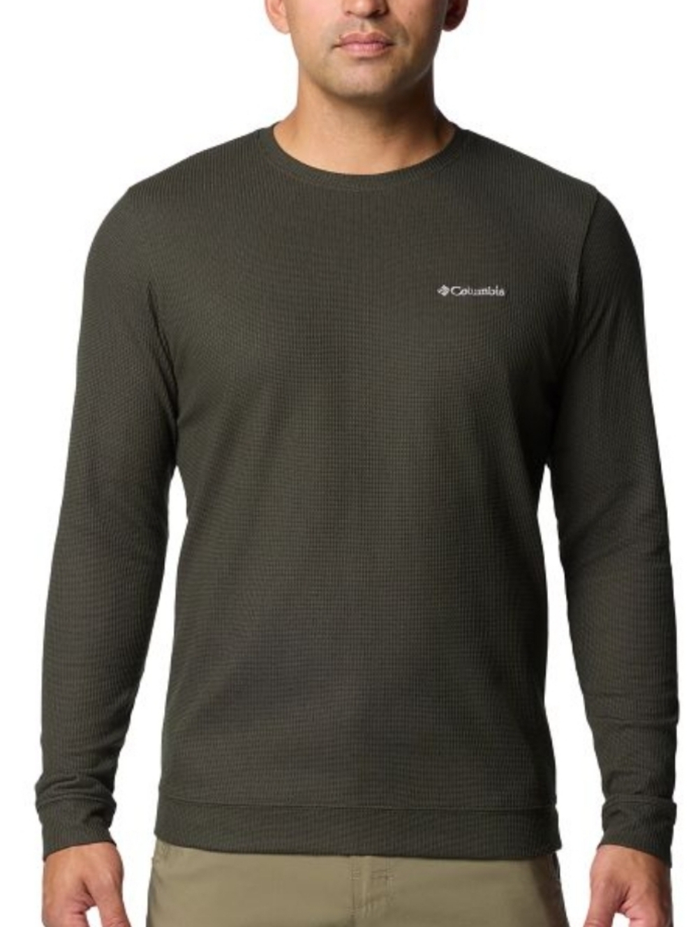 Columbia Men’s Pitchstone Knit Crewneck Sweater - Olive Green